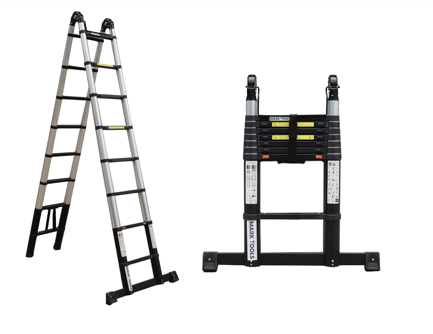 Telescoop ladder met Stabilisatie Balk